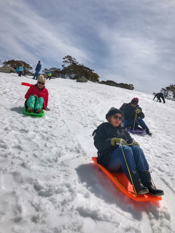 Cooma Airport to Thredbo sledding down hill